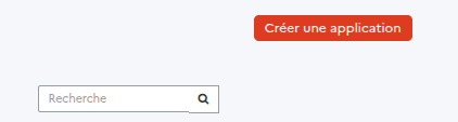Bouton Créer une application