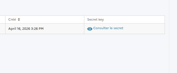 Identifiants OAuth